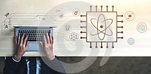 Quantum Computing Processor for Future Technology and AI Motif