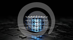 Quantum core processing on a dark microchip board