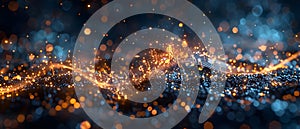 Concept Quantum Computing, Cybersecurity, Quantum Cyberspace Melody The Future of Encryption