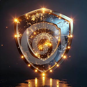 Golden Quantum Computer Generating Unbreakable Encryption Shield