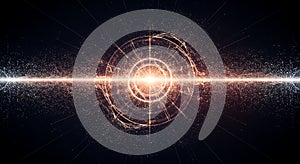 Quantum energy core radiating bright digital light