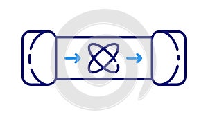 Quantum Energy Flow, Abstract Physics and Data Transfer, vector design Generative AI