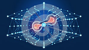 Quantum Entanglement - A Visual Representation of Interconnected Particles