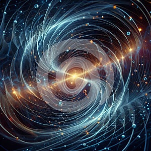 Quantum fluctuations The illustration explores the realm of quan