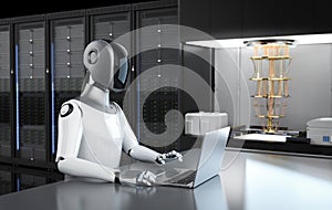 Quantum machine learning technology with humanoid robot drive quantum machine