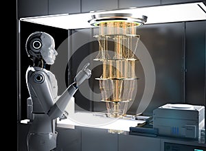 Quantum machine learning technology with robot drive quantum machine and algorithms