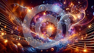 Quantum physics transcending into music