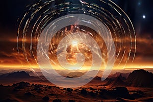 quantum singularity a point of infinite density warps the meteor