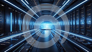 QuantumQuotient's Data Nexus Symphony: A Technological Ballet. AI generate