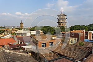 Quanzhou East and West Pagodas, Fujian, China.