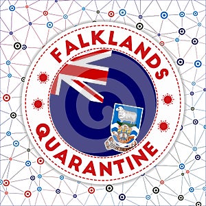 Quarantine in Falklands sign.