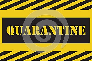 Quarantine sign photo