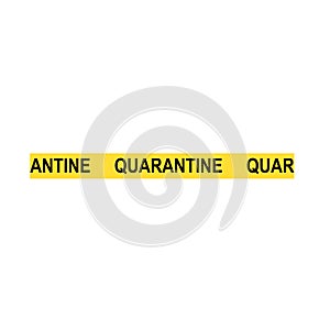 Quarantine Tape Seamless Vector