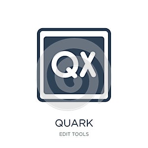 quark icon in trendy design style. quark icon isolated on white background. quark vector icon simple and modern flat symbol for