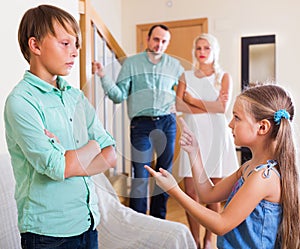 Quarrel between kids