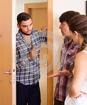 Quarrel with neighbour indoor photo