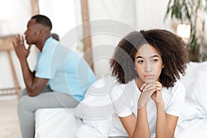 Quarrel, relationship problems, ignoring spouse and avoiding sex photo