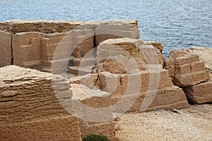 The quarries of Cap Baou Tailla near La Couronne, France