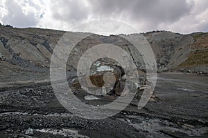 Quarry in Amiantos. Cyprus