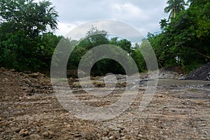 Quarry area in Bulatukan river, New Clarin, Bansalan, Davao del Sur, Philippines. photo