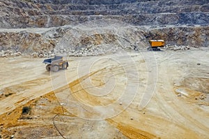 Quarry equipment for extraction and transportation of granite, d