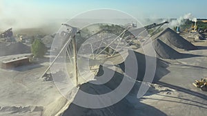 Quarry for the extraction of granite. Granite quarry. Extraction of granite. Open cast mine. mining industry. Stone Quarrying - Ae