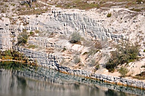 Quarry for the extraction of white Inkerman stone