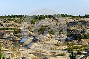 quarry for kaolin extraction