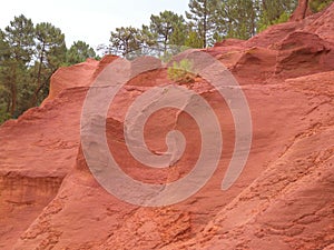 Quarry ochre at Roussillon Village Provence France