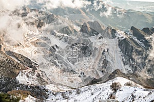 Quarry in tuscany, Carrara photo