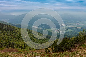 Quarry, village Sutovo, Mala Fatra, Slovakia, view from under mounatin Chleb