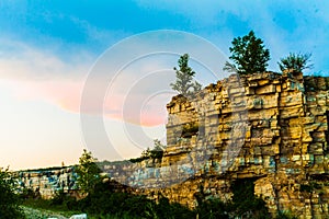 Quarry Walls at Sturgeon Bay, Wisconsin