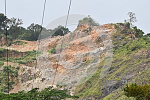 Quarrying on the Northern Range, Trinidad and Tobago