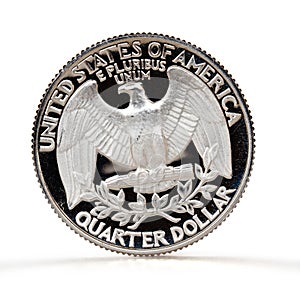 Quarter dollar coin