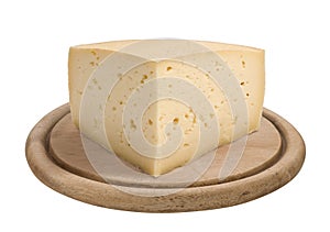 Quarter of a form of Asiago cheese