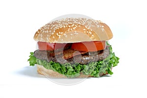 Quarter pound burger photo