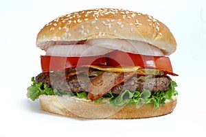 Quarter pound burger photo