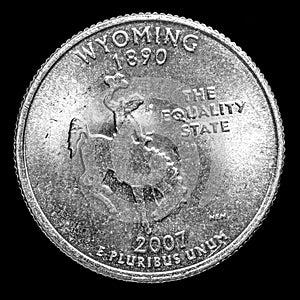 This quarter represents the state of Wyoming.