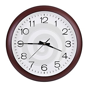 Quarter to four o'clock