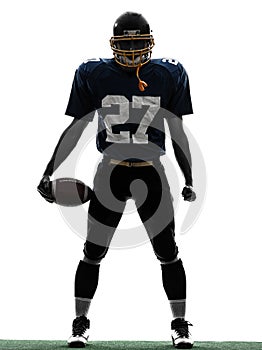 Quarterback american football player man silhouette