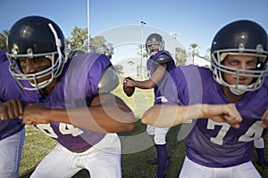 Quarterback Behind Linemen photo