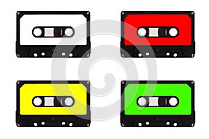 Quartet of cassette tapes photo