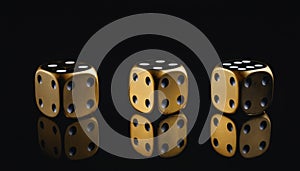 Quartet of Golden Dice