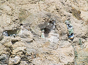 Quartz Agate Geode in Rocks