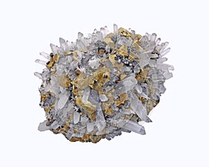 Quartz, Agglomerate Chalcopyrite