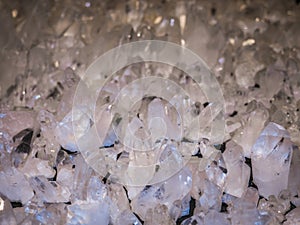 Quartz Crystal Geode inside crystals.