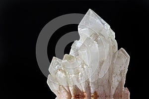 Quartz crystal silicon and oxygen SiO4