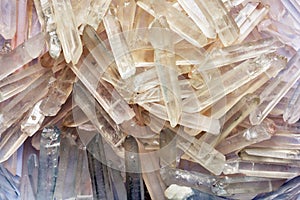 Quartz crystals backdrop