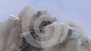 Quartz druse with lots of white crystals