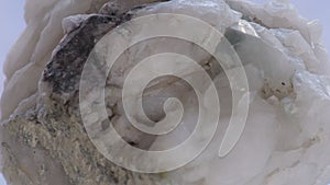 Quartz druse with lots of white crystals